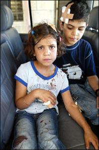 Picture the Bias Inujured PLO Arab kids AFP Picture the Bias